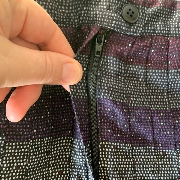 VINTAGE Mister Leonard Pleated Purple Black Skirt VTG Sz 12 Academia Prep - Picture 6 of 9